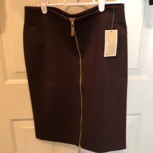 Michael Kors zip front skirt